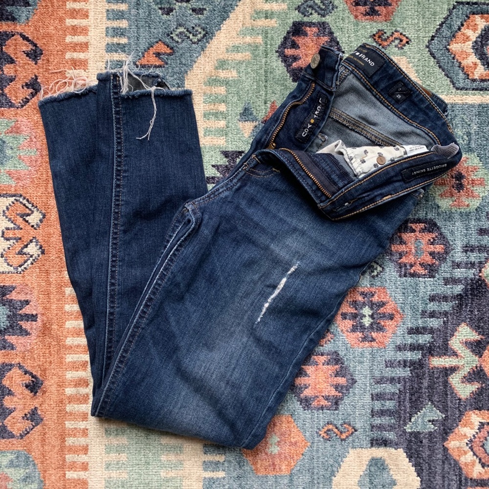 Bridgette Step Hem High Rise Skinny Jeans